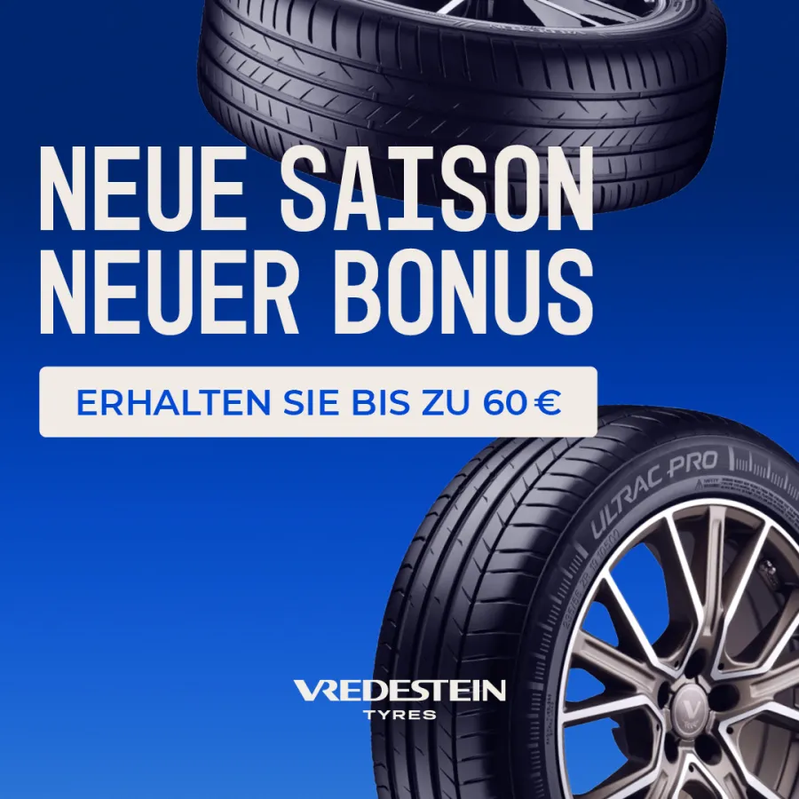 Vredestein - neue Saison neuer Bonus