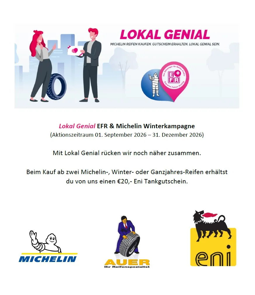 Lokal Genial EFR & Michelin Winterkampagne 2026