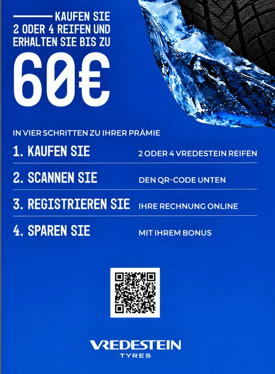 VREDESTEIN - Neue Saison, neuer Bonus